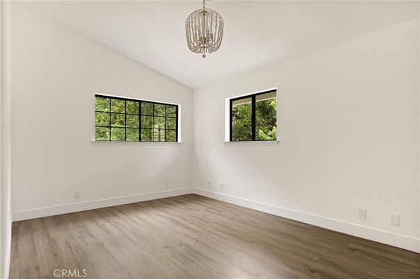 Chandelier, Empty room, Interior, Wood Texture Flooring