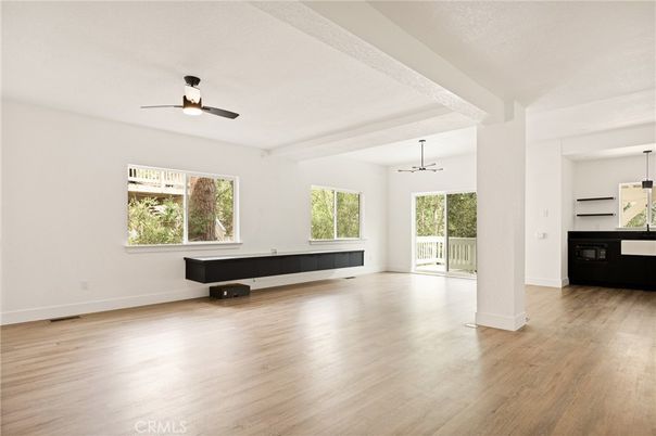 Empty room, Interior, Wood Texture Flooring