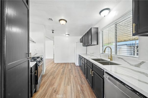 Interior, Kitchen, Wood Texture Flooring