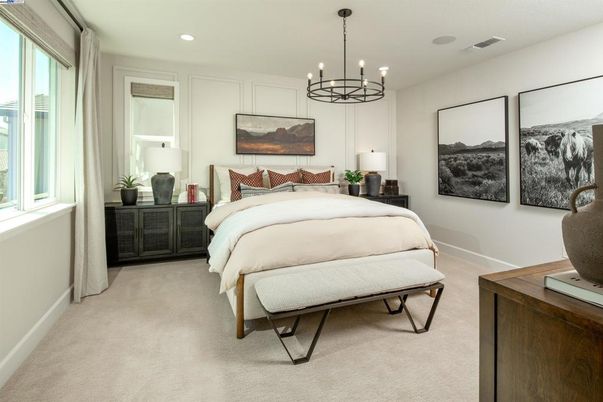 Bedroom, Chandelier, Interior, Pendant Lights, Recessed Lighting