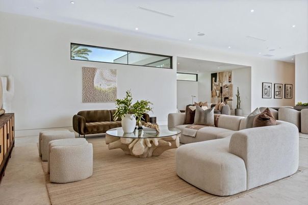 Interior, Living room, Recessed Lighting
