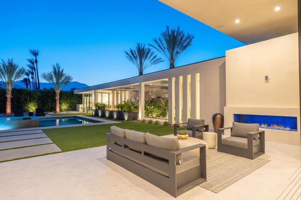 Backyard, Exterior, Fireplace, Pool