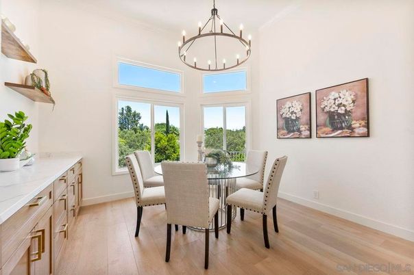 Chandelier, Dining room, Interior, Pendant Lights, Wood Texture Flooring