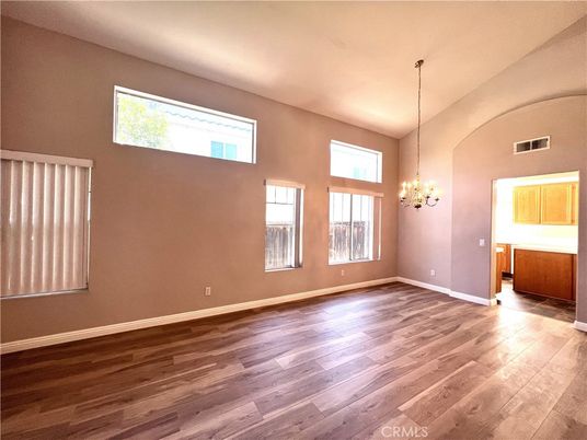 Chandelier, Empty room, Interior, Wood Texture Flooring