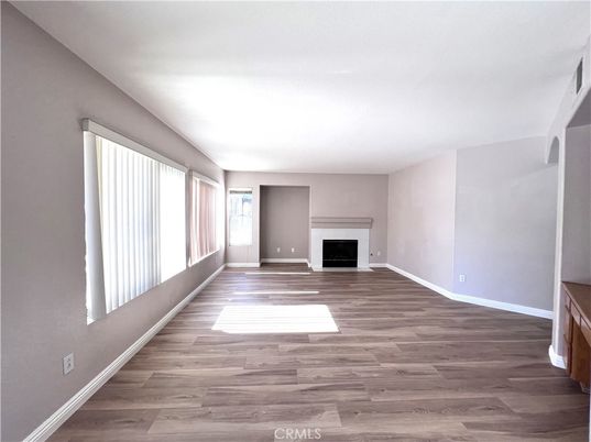 Empty room, Fireplace, Interior, Wood Texture Flooring