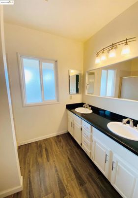 Bathroom, Dual Sink Vanities, Interior, Wood Texture Flooring