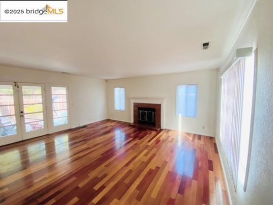 Empty room, Fireplace, Interior, Wood Texture Flooring