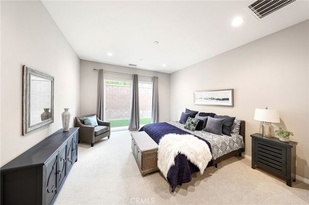 Bedroom, Interior, Recessed Lighting