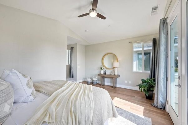 Bedroom, Interior, Wood Texture Flooring