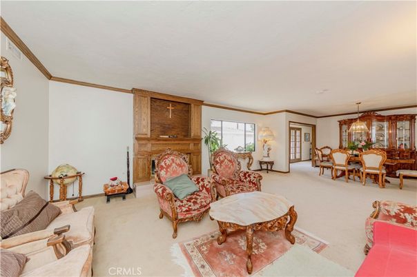 Dining room, Fireplace, Interior, Living room