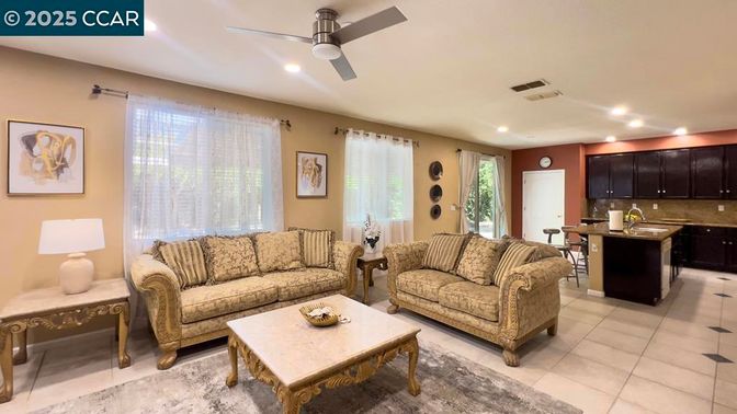 Interior, Kitchen, Living room, Recessed Lighting