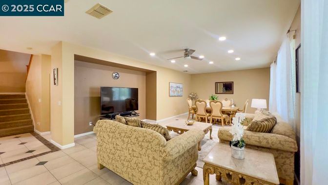 Dining room, Interior, Living room, Recessed Lighting