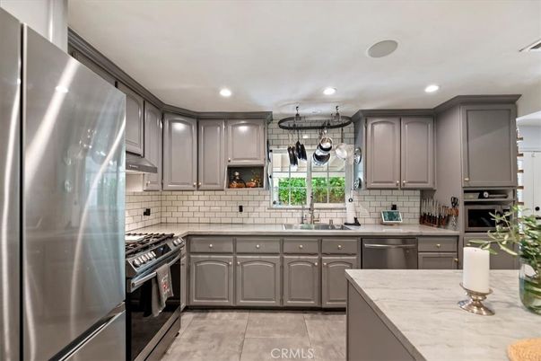 Interior, Kitchen, Recessed Lighting, Stainless Steel Appliances