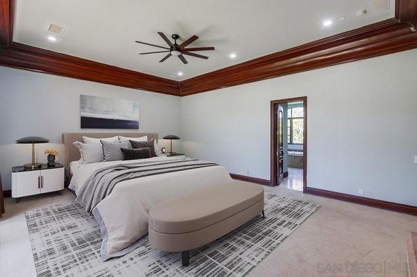Bedroom, Interior, Recessed Lighting