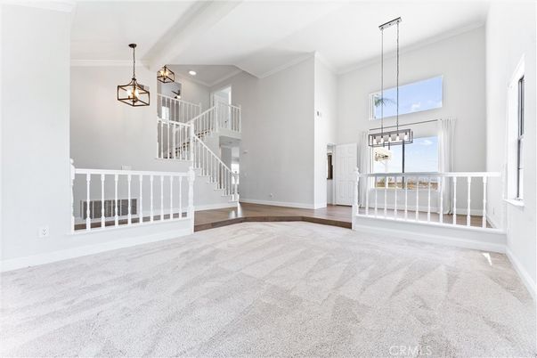 Empty room, Interior, Pendant Lights, Recessed Lighting