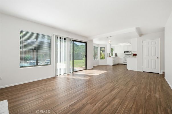 Empty room, Interior, Kitchen, Wood Texture Flooring