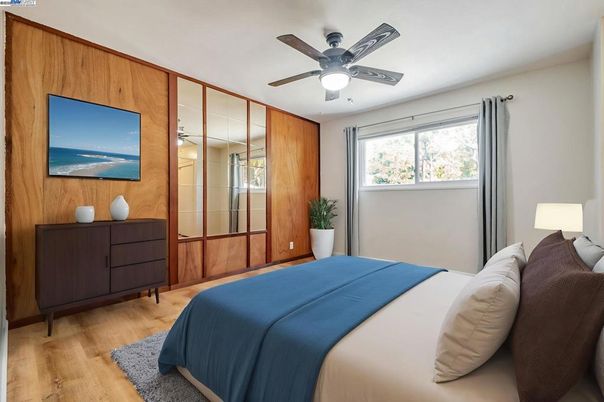 Bedroom, Interior, Wood Texture Flooring