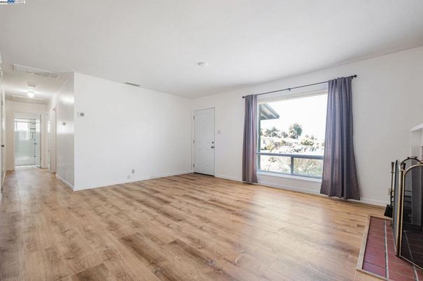 Empty room, Fireplace, Interior, Wood Texture Flooring