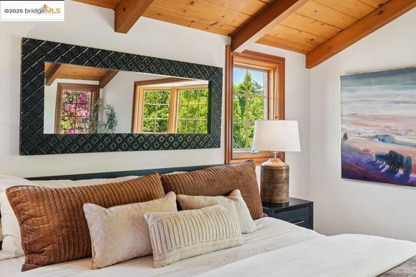 Bedroom, Interior, Wooden Beams, Wooden Ceilings