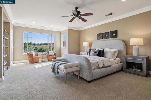 Bedroom, Fireplace, Interior, Recessed Lighting