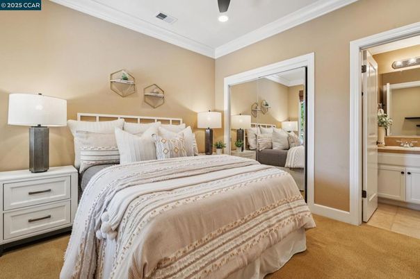 Bedroom, Interior, Recessed Lighting