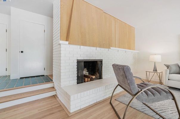 Fireplace, Interior, Wood Texture Flooring