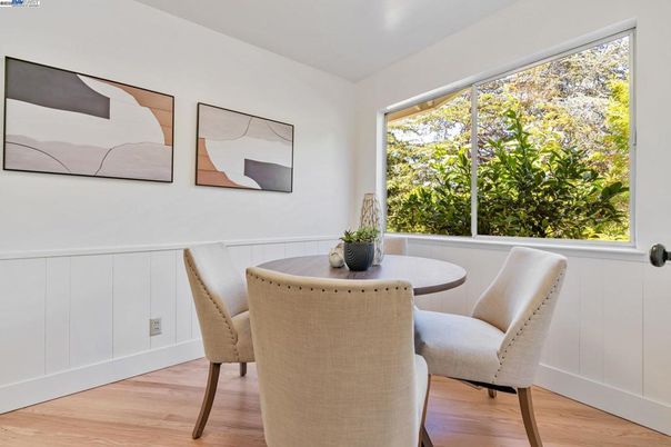 Dining room, Interior, Wood Texture Flooring