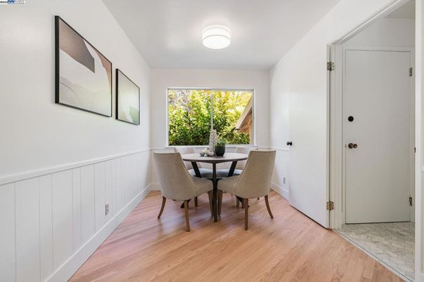 Dining room, Interior, Wood Texture Flooring