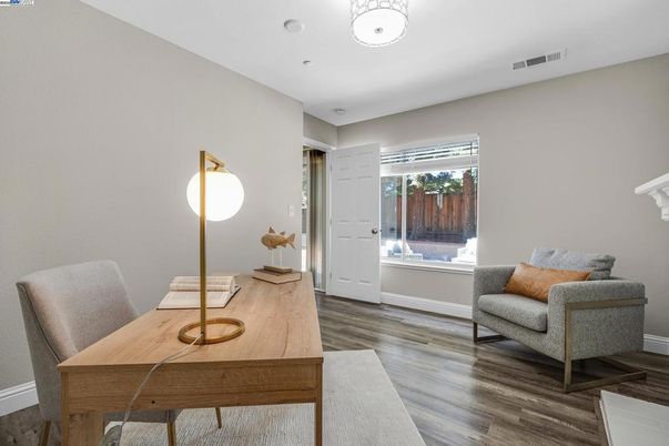 Home Office, Interior, Wood Texture Flooring