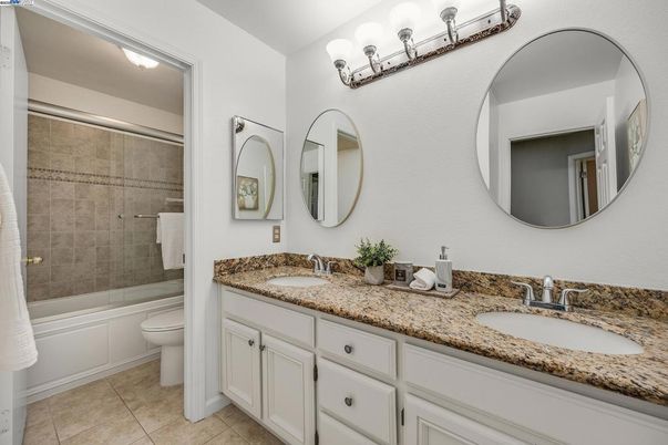 Bathroom, Dual Sink Vanities, Glass Shower, Interior