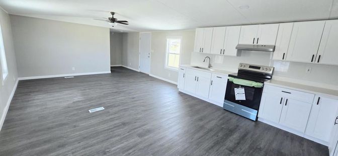 Interior, Kitchen, Wood Texture Flooring