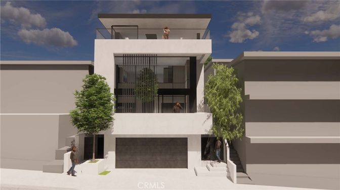 Attached, Exterior, Facade, Modern