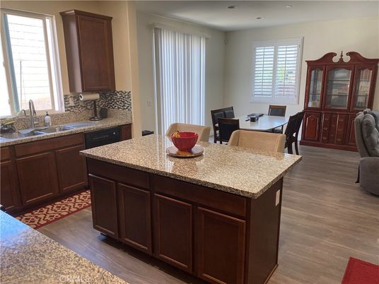 Dining room, Interior, Kitchen, Recessed Lighting, Wood Texture Flooring