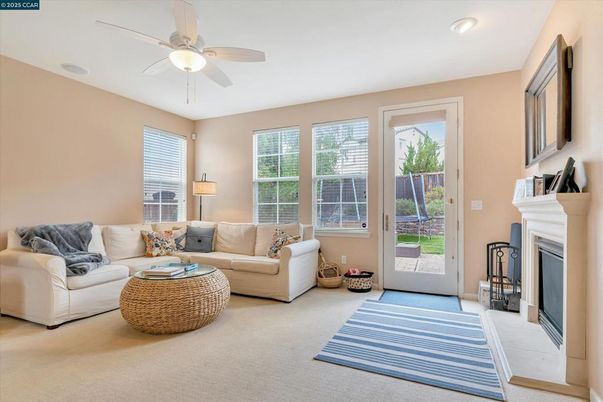 Fireplace, Interior, Living room, Recessed Lighting