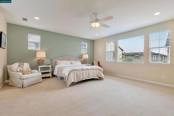 Bedroom, Interior, Recessed Lighting