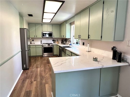 Interior, Kitchen, Wood Texture Flooring
