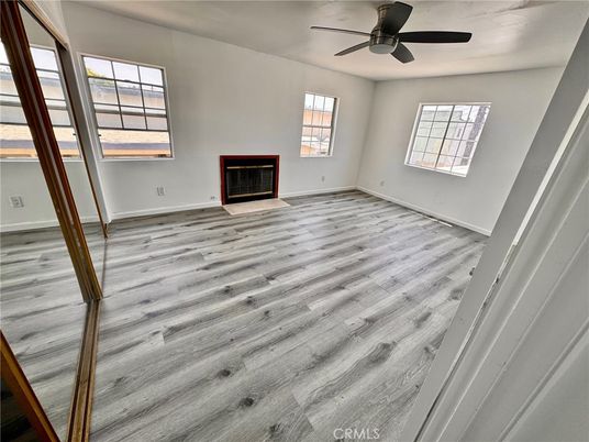 Empty room, Fireplace, Interior, Wood Texture Flooring