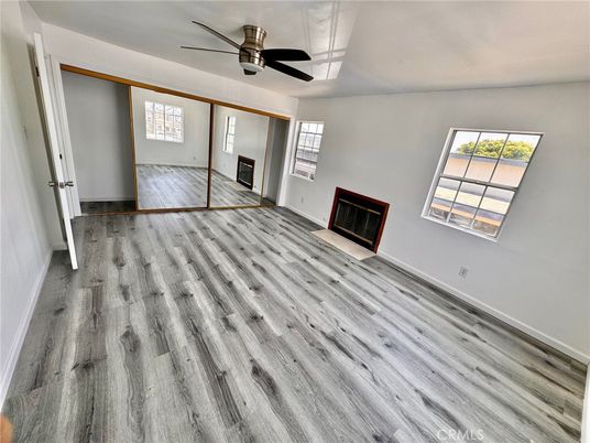 Empty room, Fireplace, Interior, Wood Texture Flooring