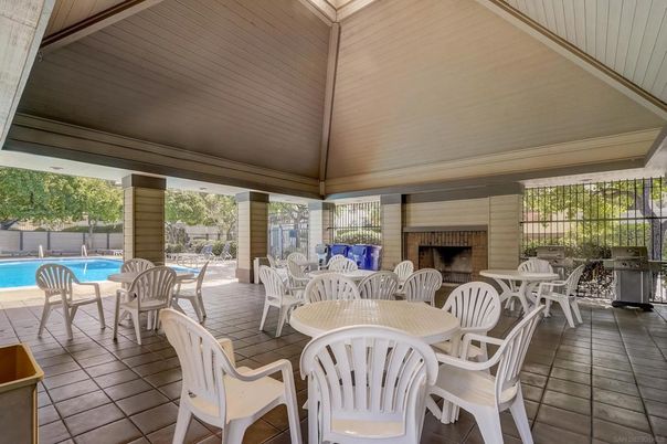 Exterior, Fireplace, Pool