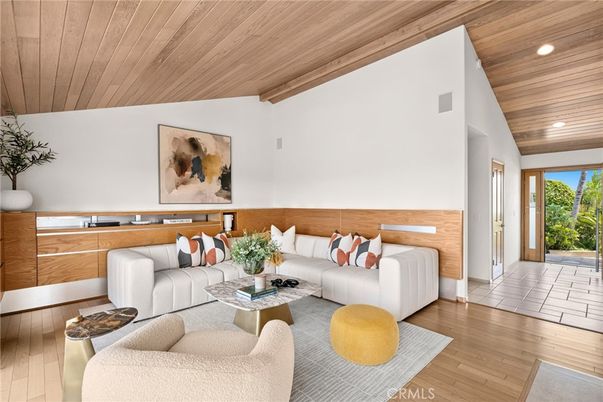 Interior, Living room, Recessed Lighting, Wooden Ceilings, Wood Texture Flooring
