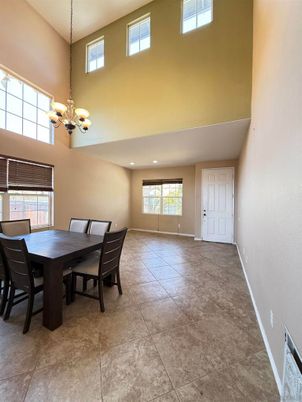 Chandelier, Dining room, Interior, Recessed Lighting