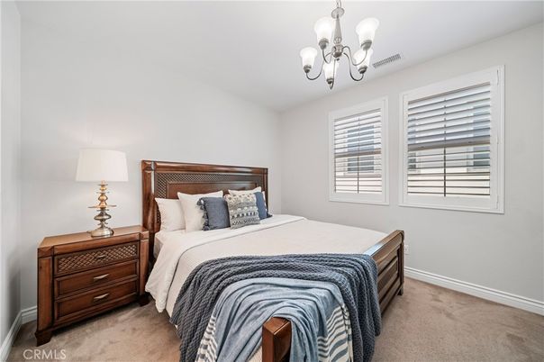 Bedroom, Chandelier, Interior