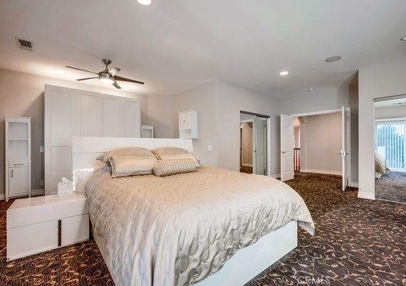 Bedroom, Interior, Recessed Lighting