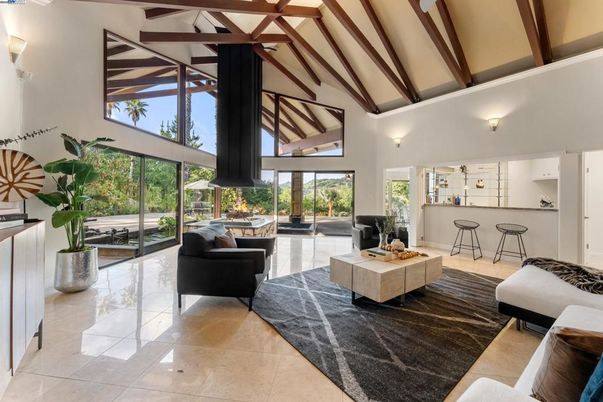 Interior, Living room, Wooden Beams