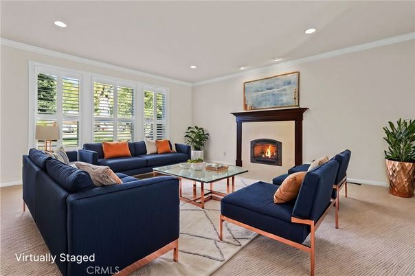 Fireplace, Interior, Living room, Recessed Lighting