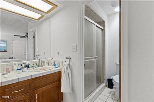 Bathroom, Glass Shower, Interior, Tile Countertops