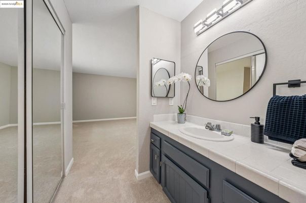 Bathroom, Dual Sink Vanities, Interior, Tile Countertops