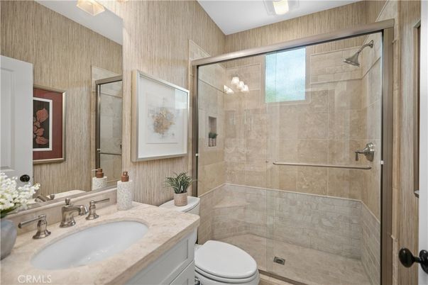 Bathroom, Glass Shower, Interior