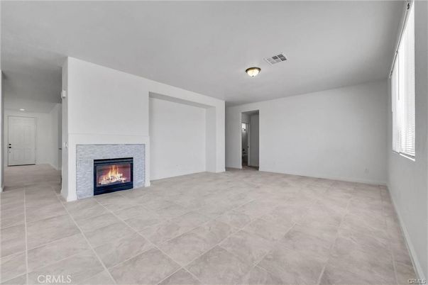 Empty room, Fireplace, Interior
