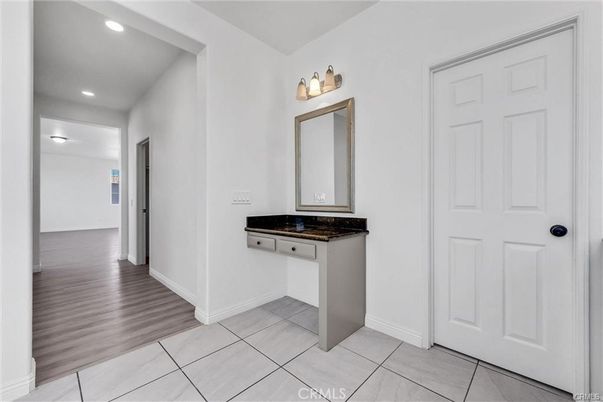 Bathroom, Interior, Recessed Lighting, Wood Texture Flooring